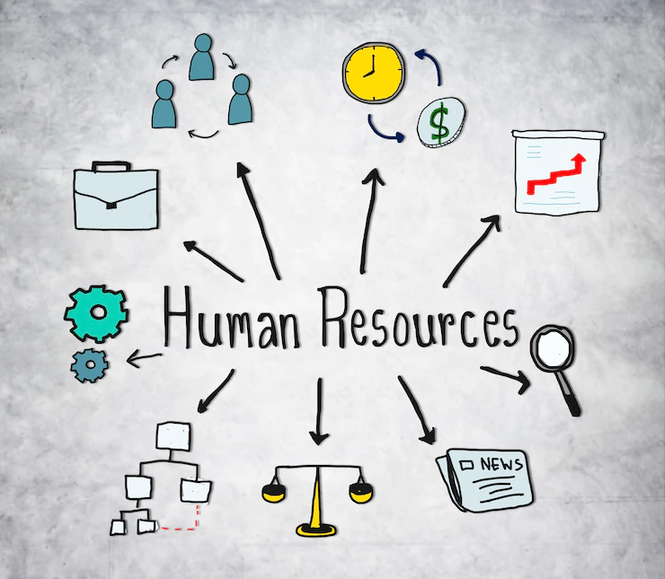 Human resources usually refer to employees