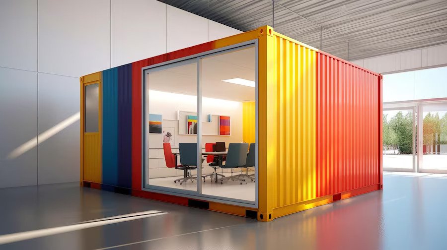  transforming shipping containers into workspaces
